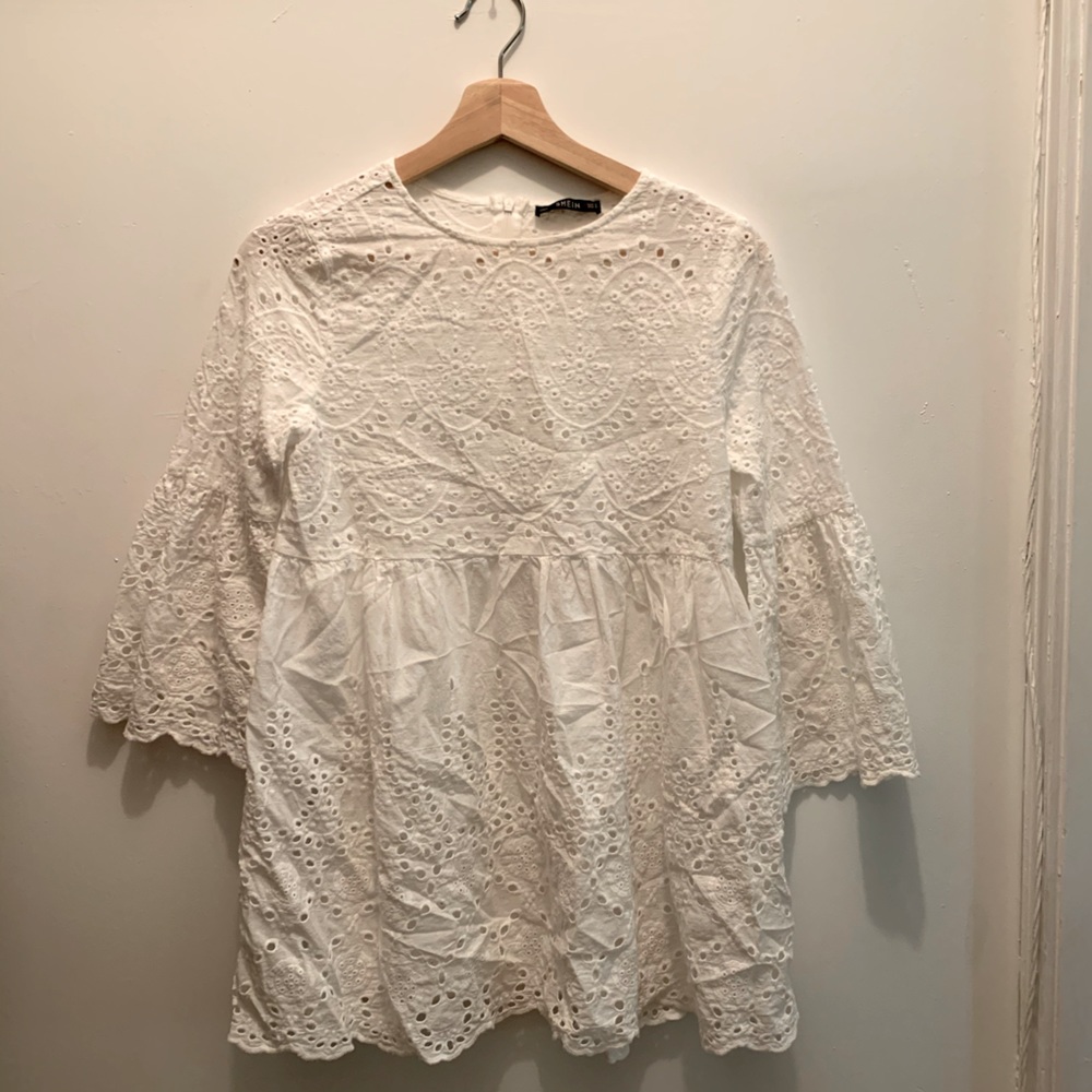 Pretty eyelet Shein top